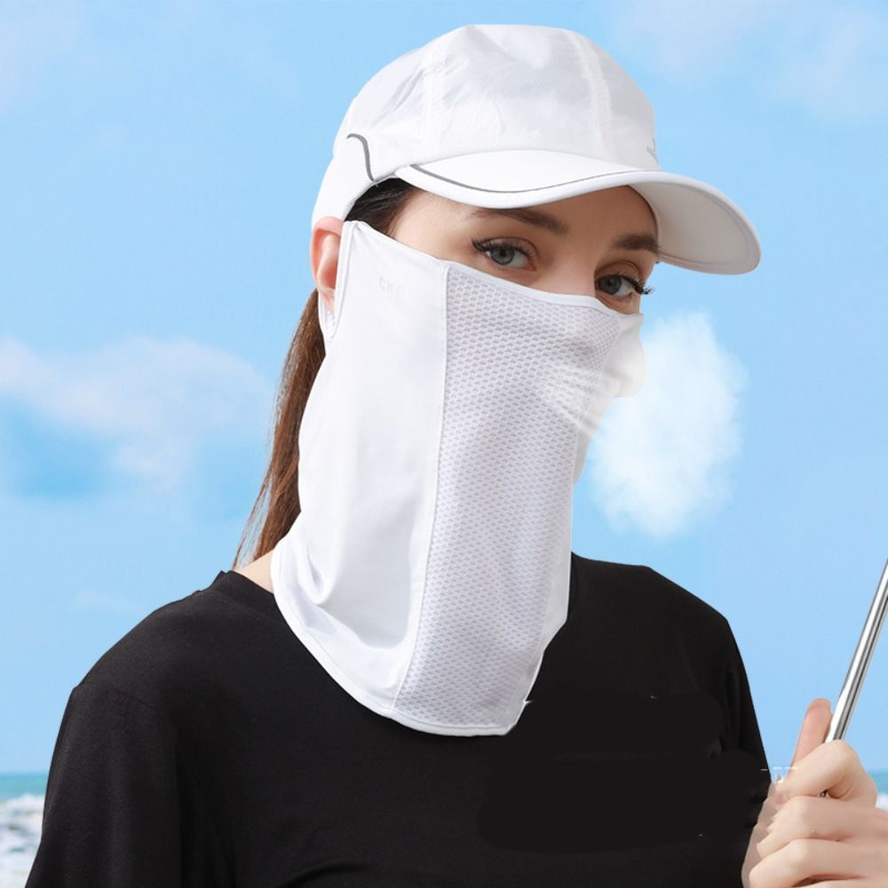 Solid Color Ice Silk Mask UV P - Fishing Mask Sun Protection review and price