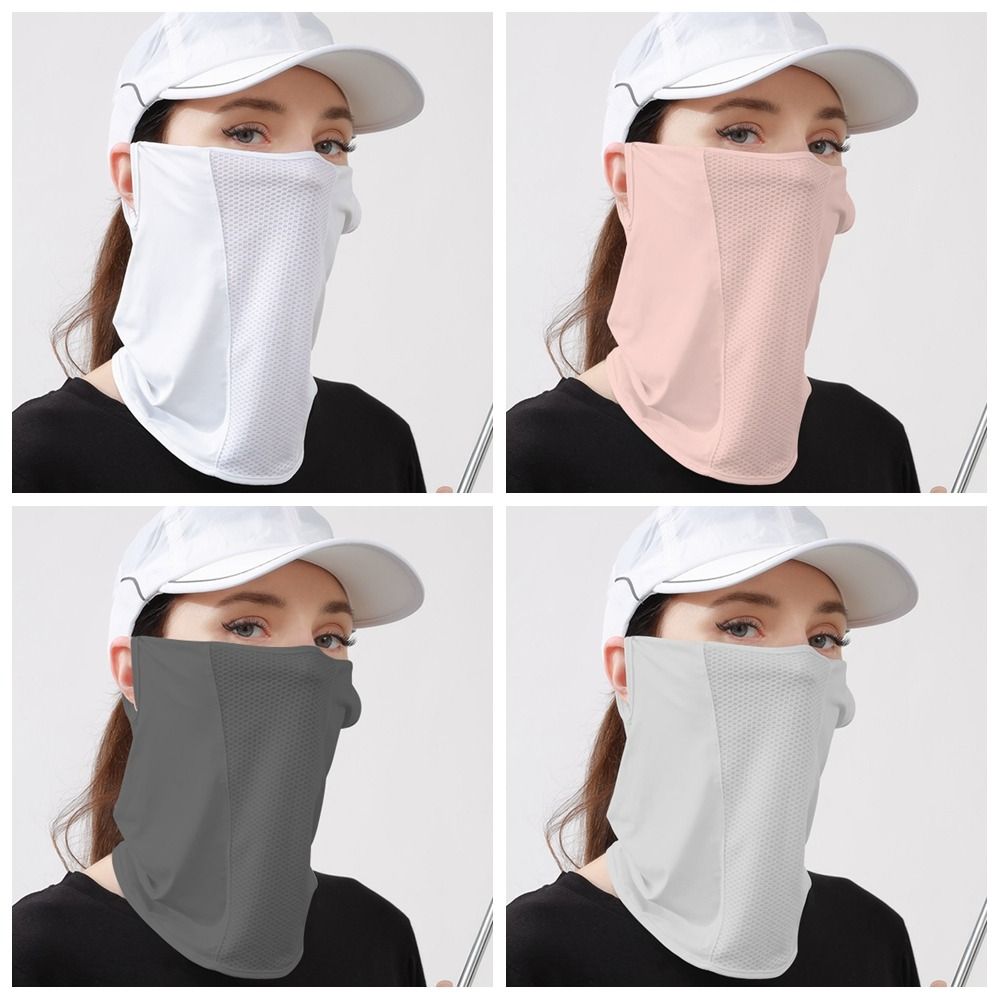 Solid Color Ice Silk Mask UV P - Fishing Mask Sun Protection review and price