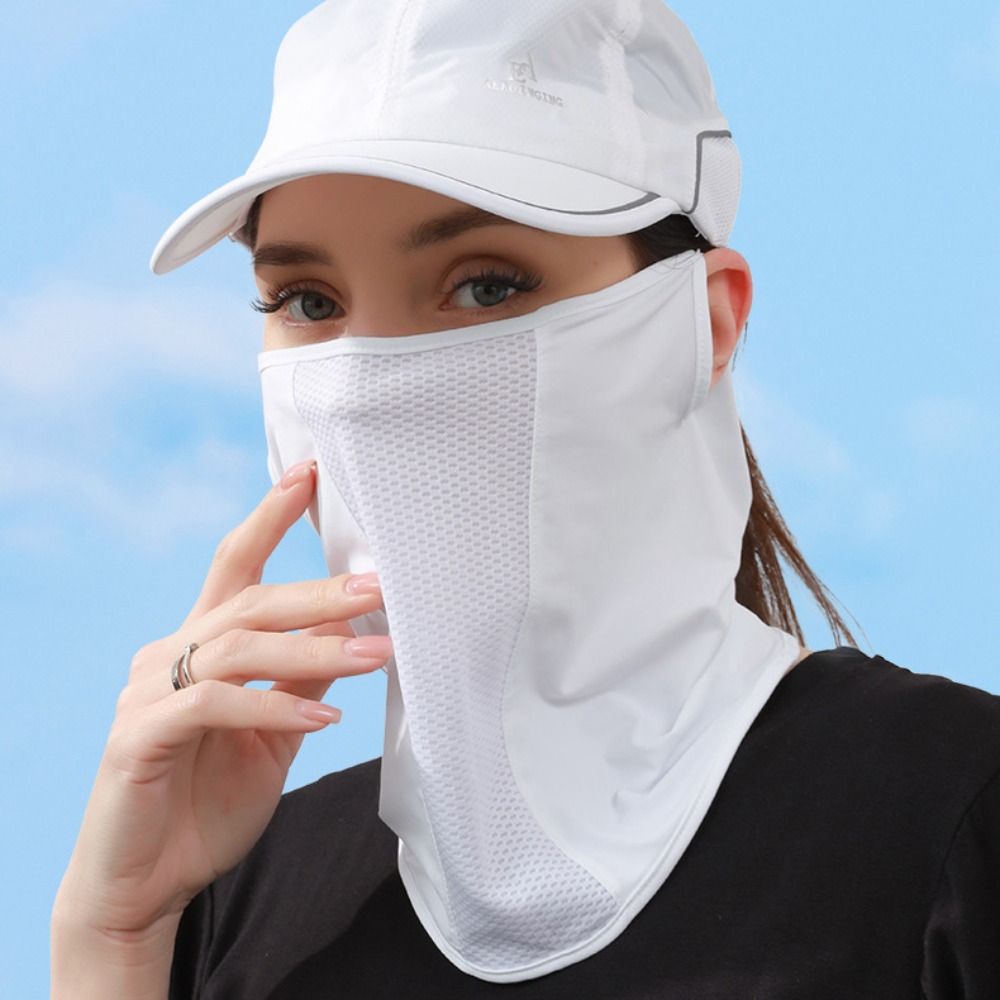 Solid Color Ice Silk Mask UV P - Fishing Mask Sun Protection review and price