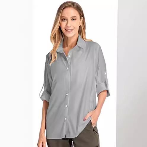 Women's Long Sleeve Sun Protec - Fishing Shirt Uv Protection review and price