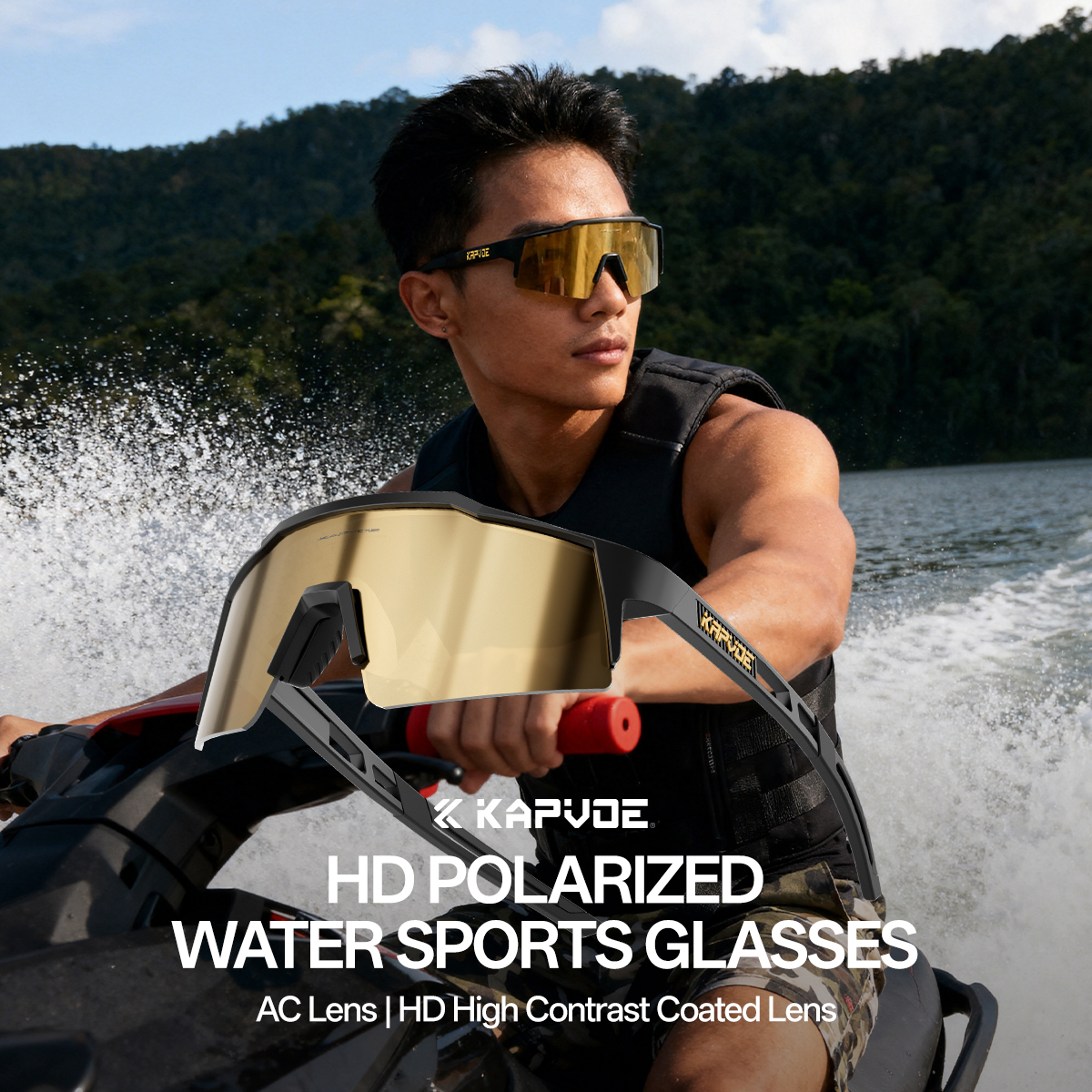 KAPVOE UV400 Anti-glare Surfin - Fishing Sunglasses Polarized review and price