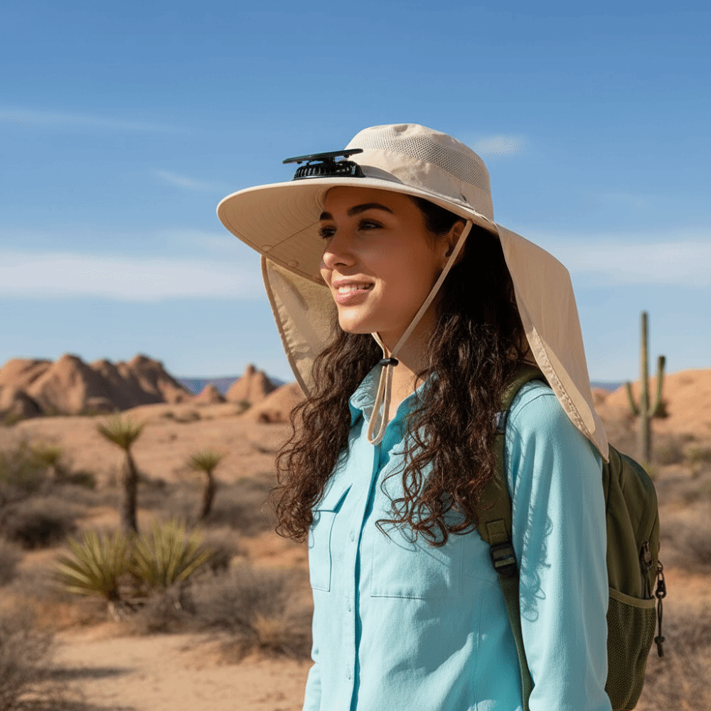 New UPF50+ Solar Fan Hat with  - Fishing Hat review and price