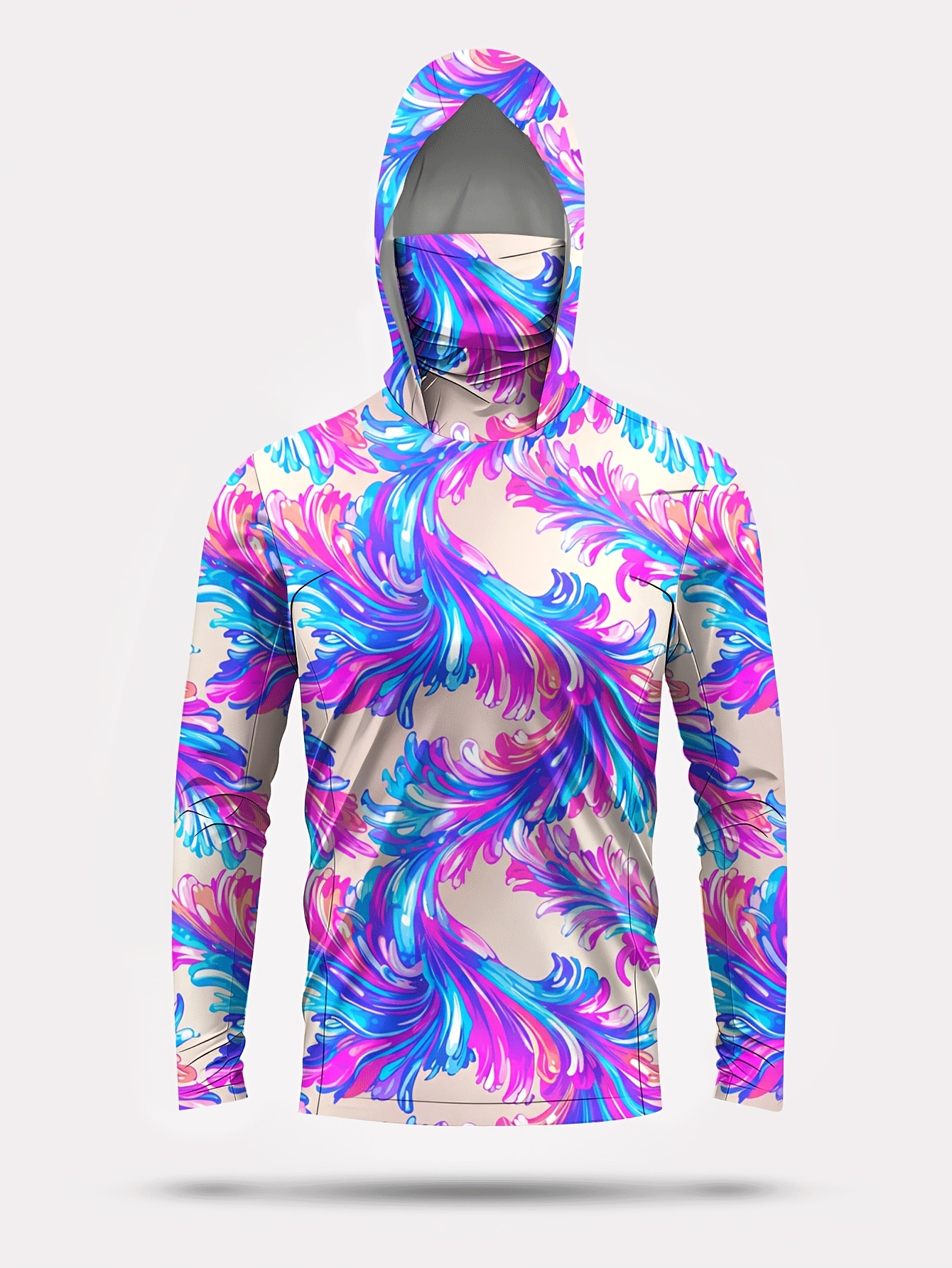 Men Hood Fishing Shirt long sl - Fishing Shirt Uv Protection review and price