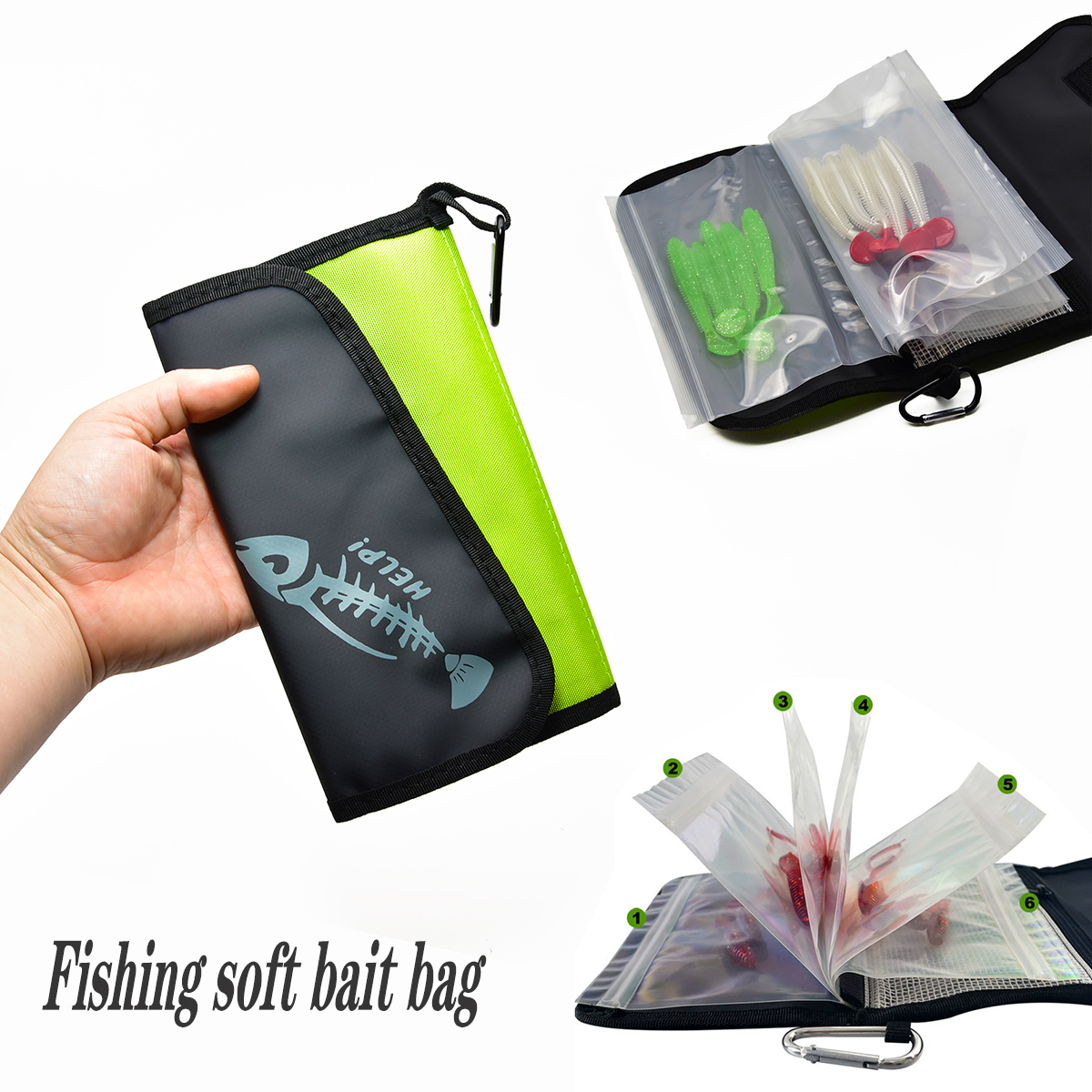 Fake Bait Bag PVC Inner Partit - Fishing Bag Waterproof review and price