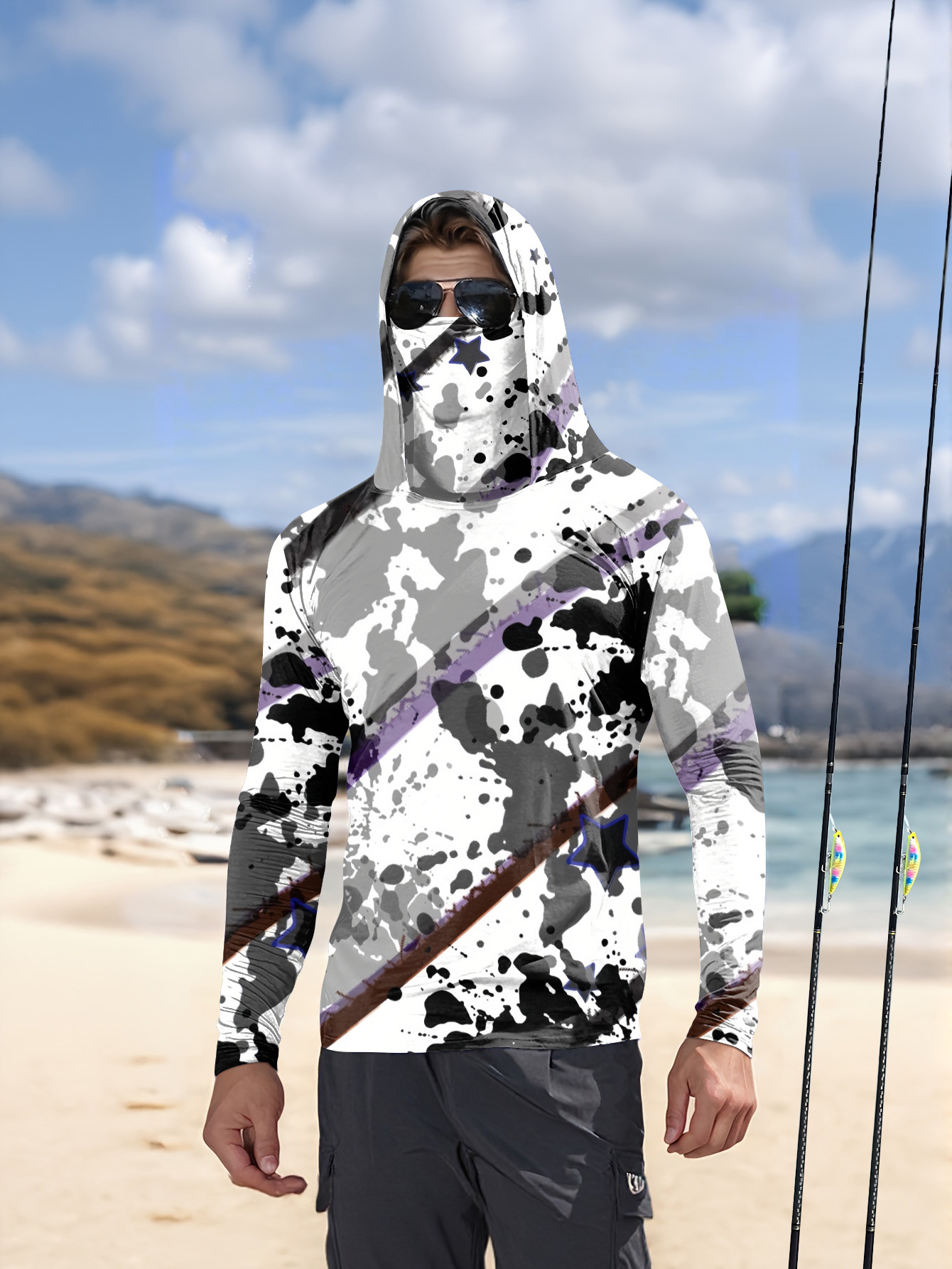 Men Hood Fishing Shirt long sl - Fishing Hoodie review and price