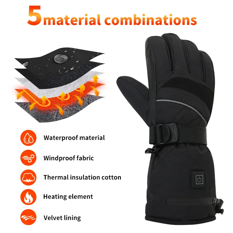 USB Rechargeable Heated Motorc - Fishing Gloves review and price
